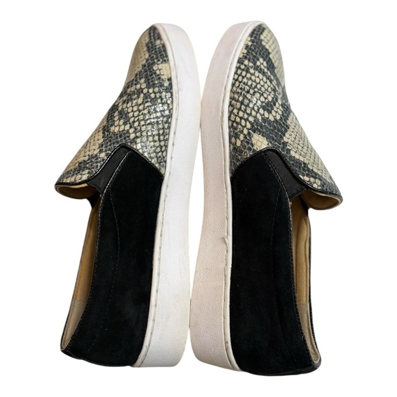 Vionic Gray & Black Suede & Leather Sneakers Size 8.5 Slip On Loafers Comfort - Picture 10 of 14